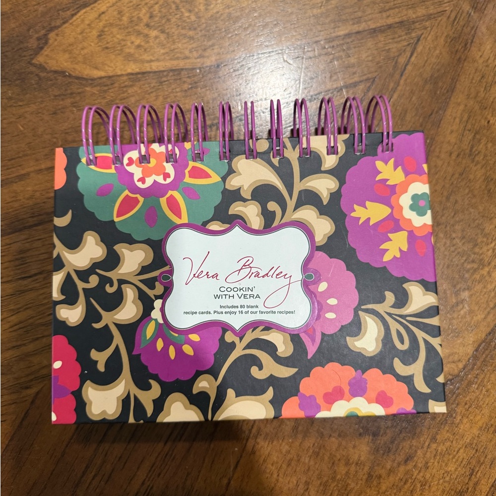 Vera Bradley Colorful Floral Recipe Organizer